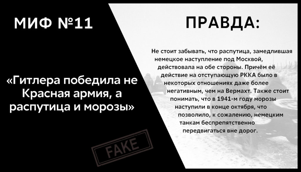 СССР был союзником Германии, а Гитлера победила распутица и морозы: 12 мифов о ВОВ