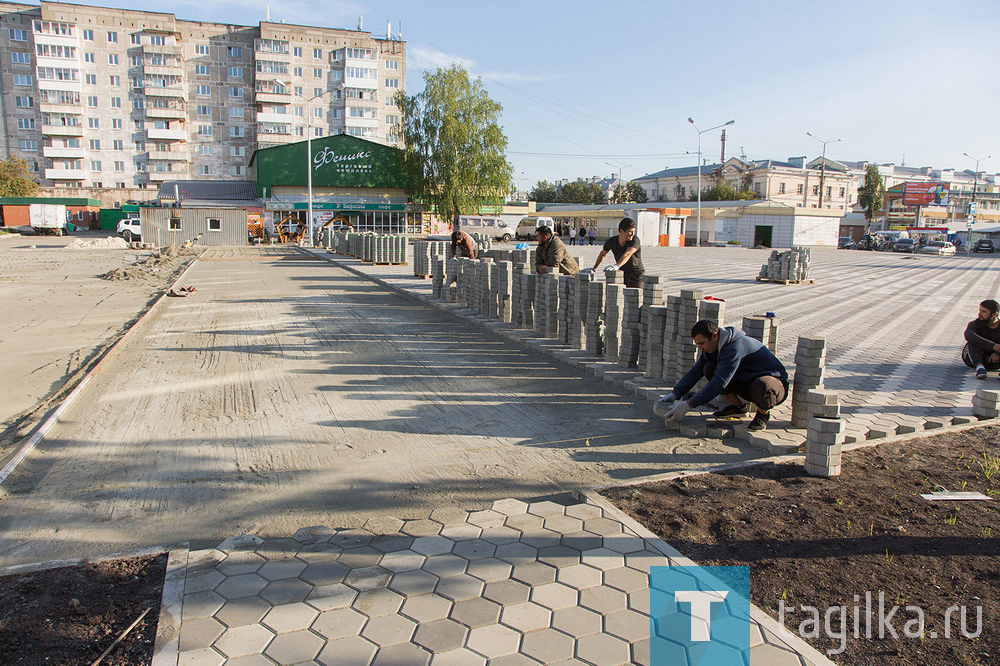Сквер за ДК «Юбилейный» за 71 млн рублей почти готов