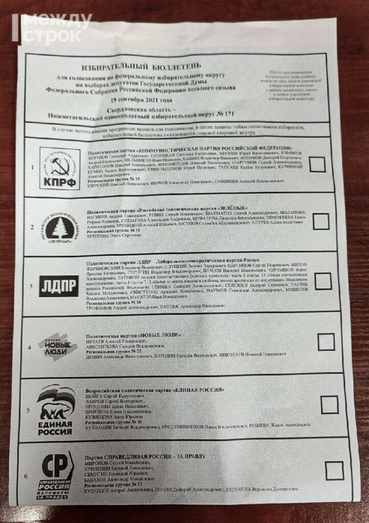Показываем, какие бюллетени жители Нижнего Тагила получат на избирательных участках