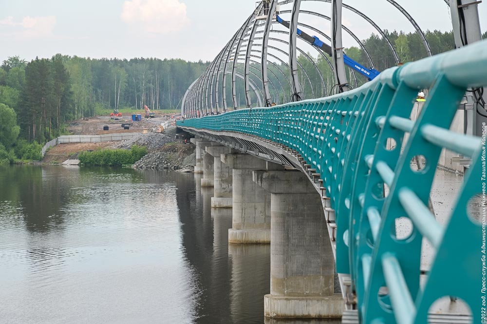 Стала известна дата открытия моста через Тагильский пруд (фото)
